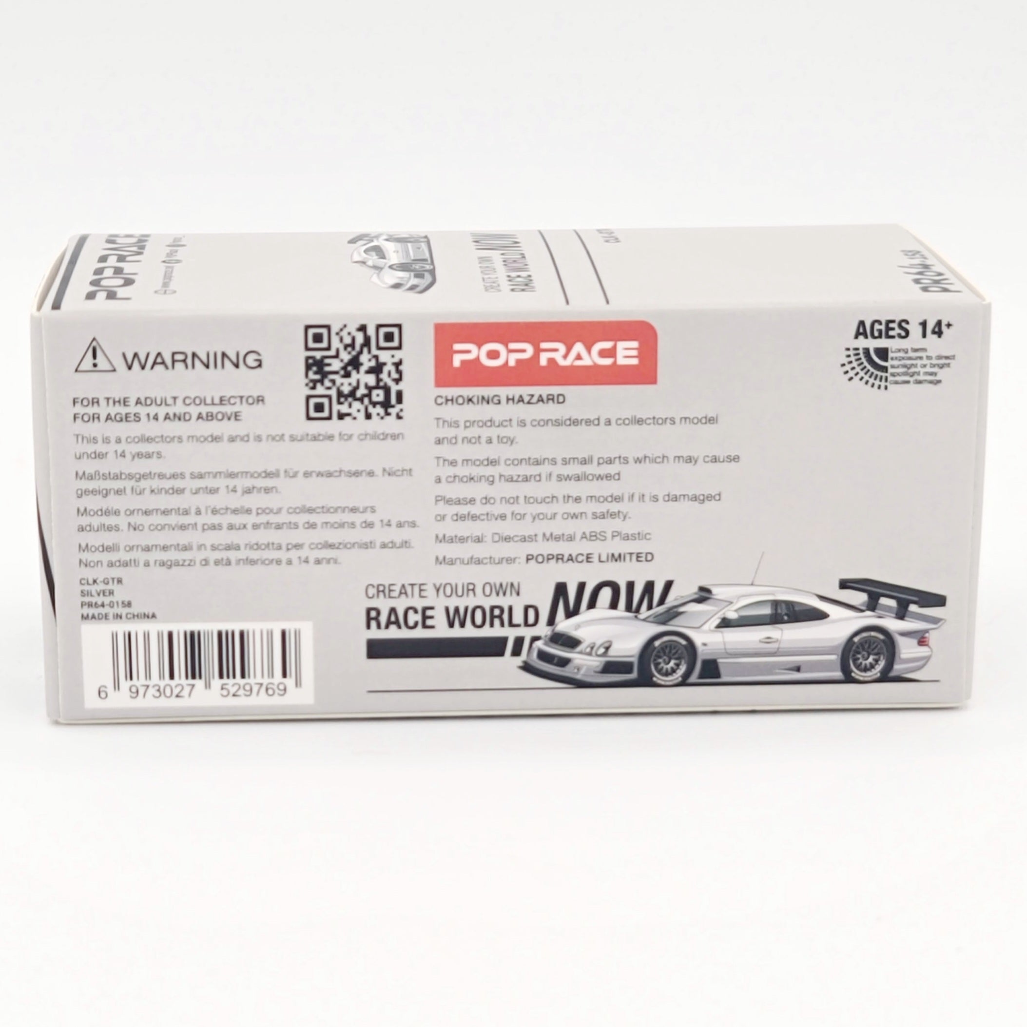 Pop Race Mercedes-Benz CLK-GTR - 1:64 (2025 Limited Edition)